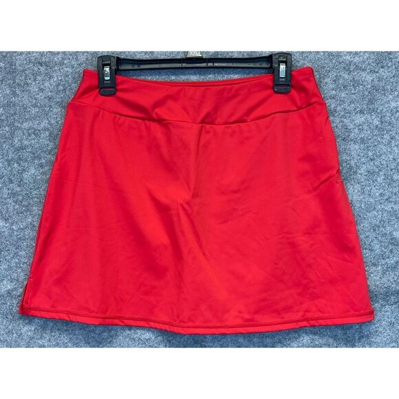 LOU KEITH Skort Large Red A-Line Mini Flat Front Tennis Pickleball Activewear - Picture 5 of 8